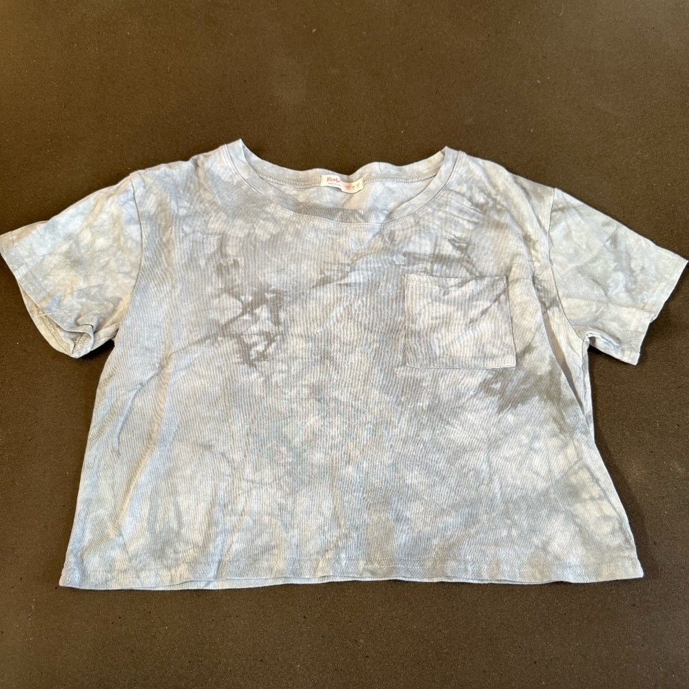 Basic tie dye printed crop